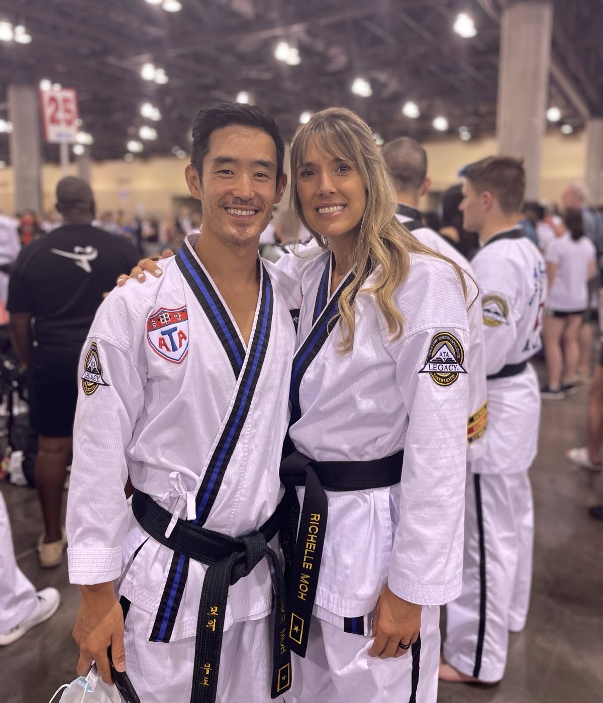 Masters Mike and Richelle Moh — 6th Degree Black Belts and ATA World Champions